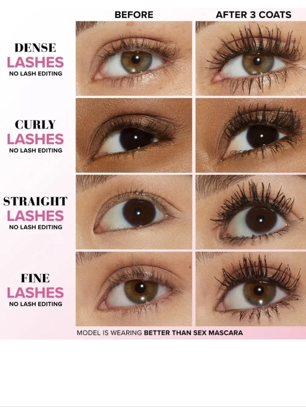 Too Faced Better Than Sex Mascara: Black, , .17oz, NWOB